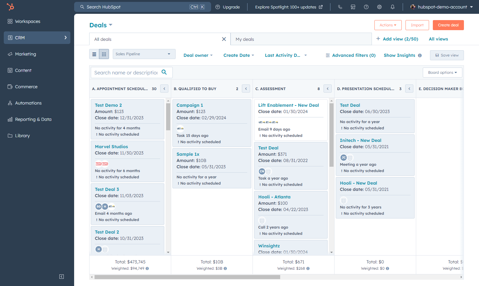 Click on CRM