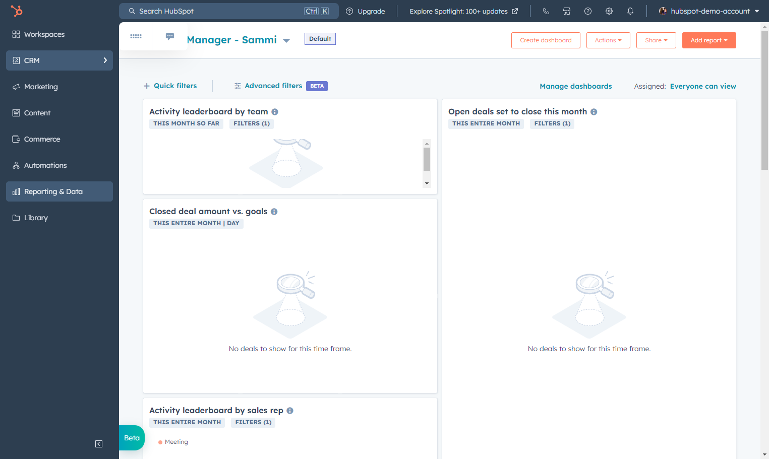 Click on CRM