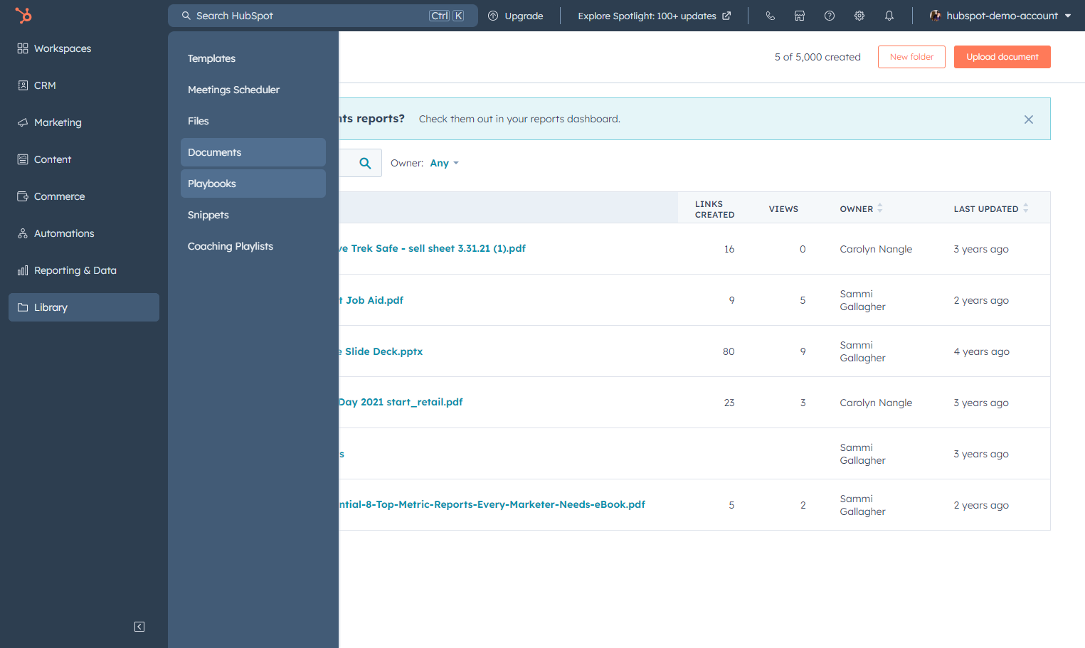 Click on Playbooks