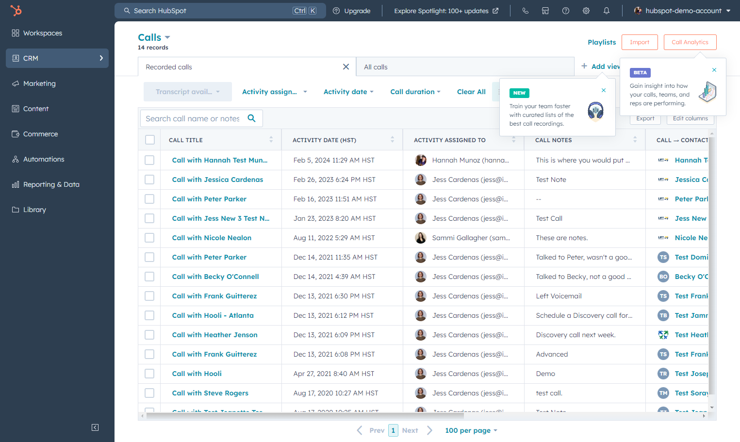 Click on CRM