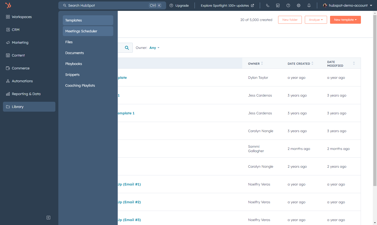 Click on Meetings Scheduler
