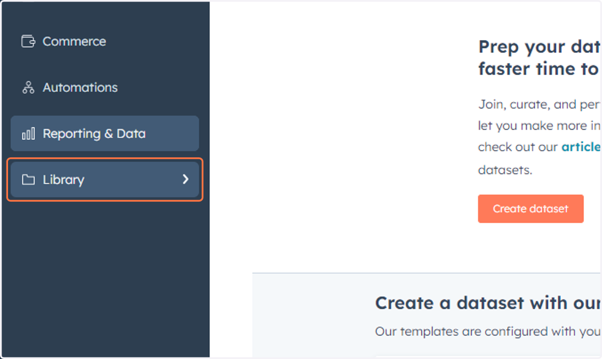 Click on Library