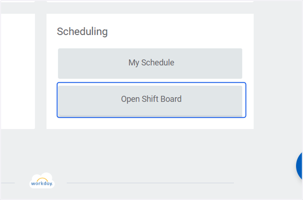 Click on Open Shift Board