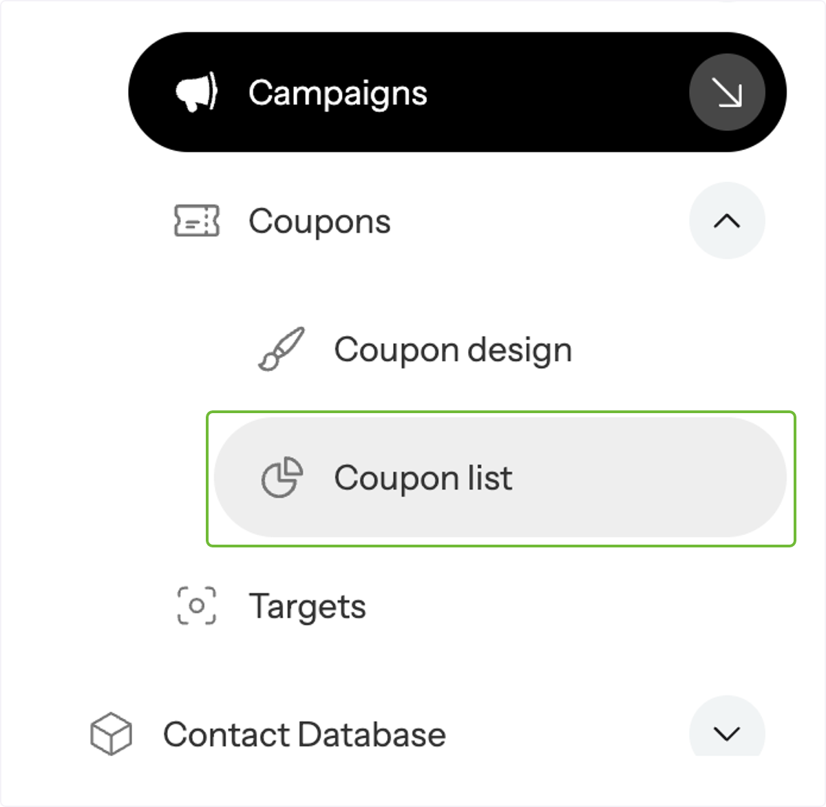 Access Analytics via Coupons List \(Alternative View\)