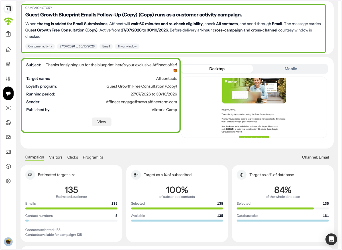 Review Campaign Details