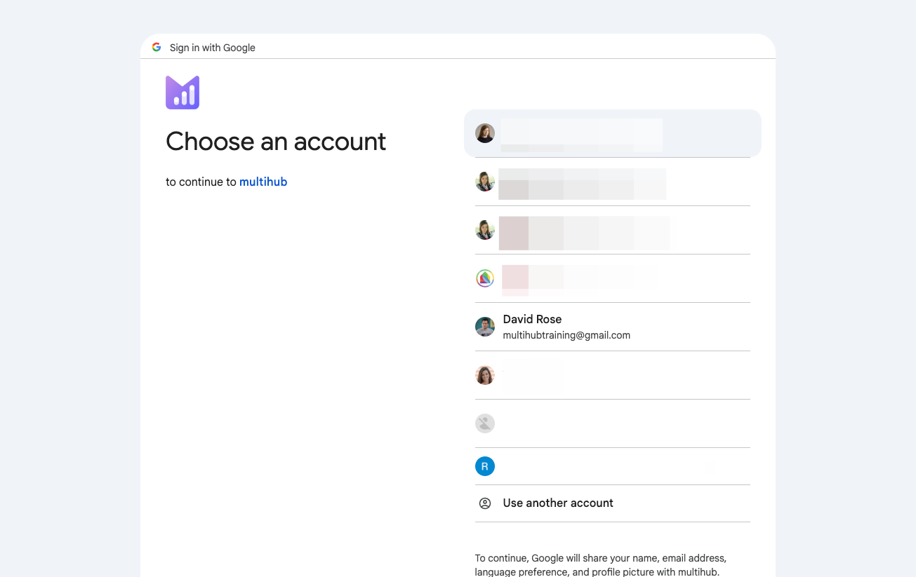 Log in to the correct Gmail account