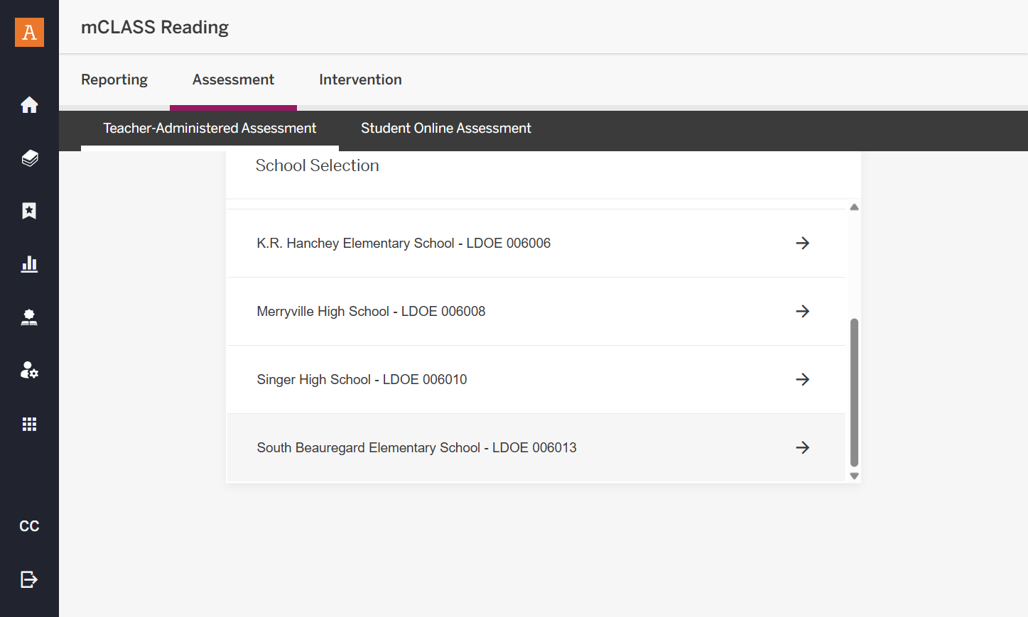 Click on your school