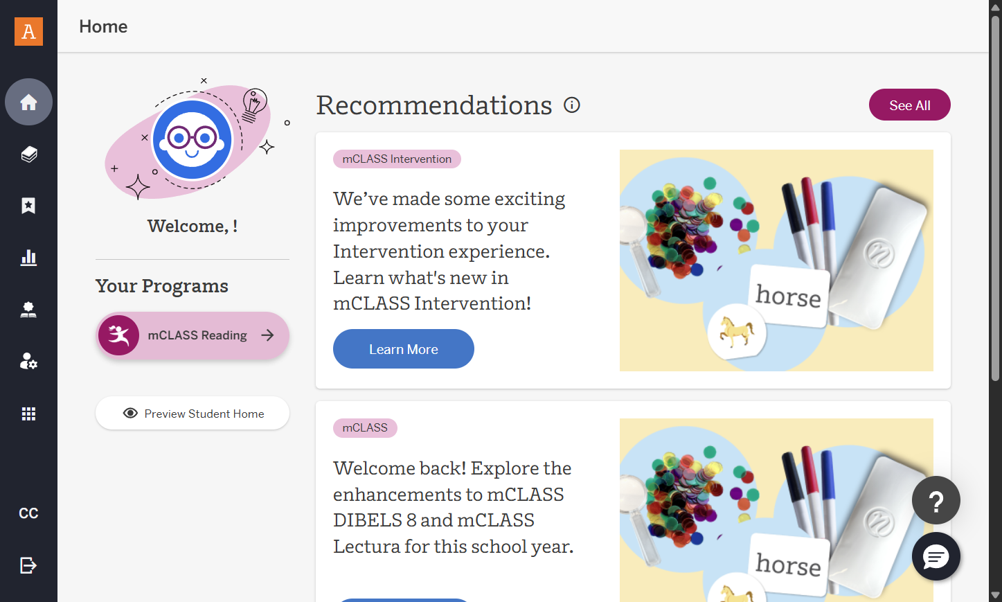 Click on m class Reading