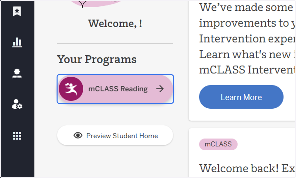 Click on m class Reading