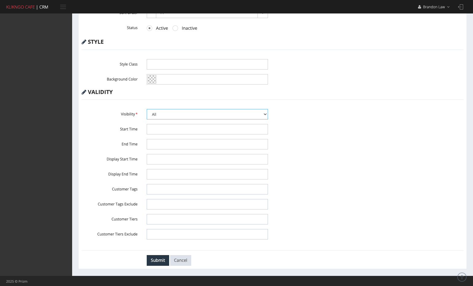 Select all for Visibility