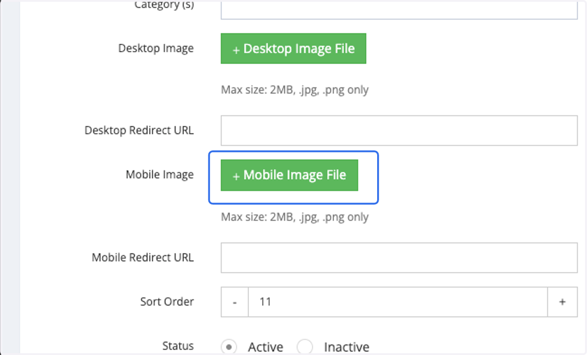 Inser Mobile Image