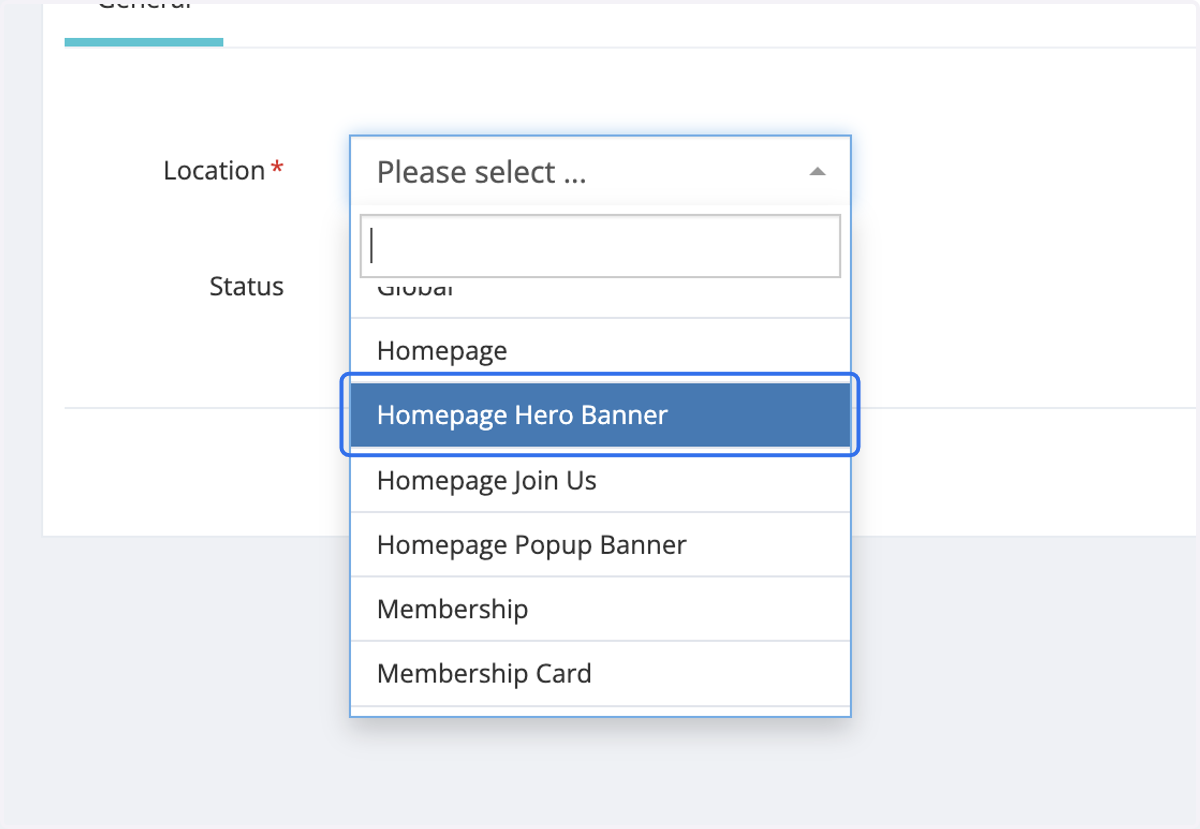 Click on Homepage Hero Banner