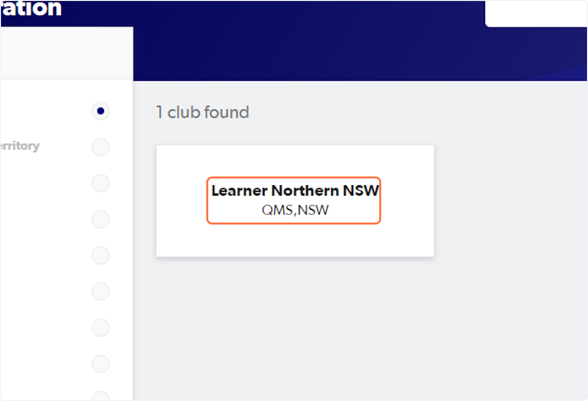 Click on Learner Northern NSW