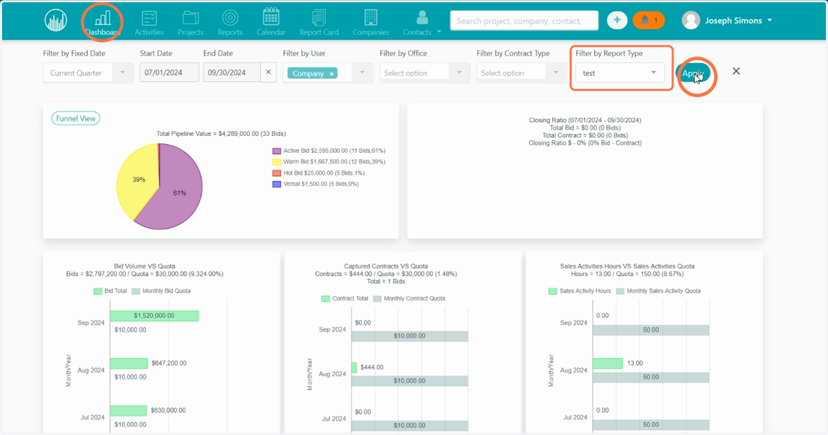 15. You can find it in your Dashboard in Filter by Report Type and Apply
