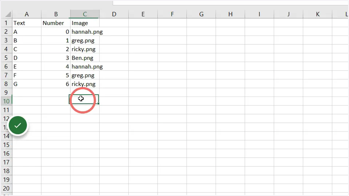 Complete the sample document, or modify your existing data to be in the required format