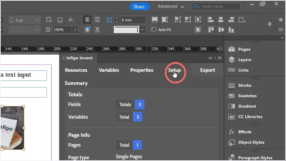 Click Setup