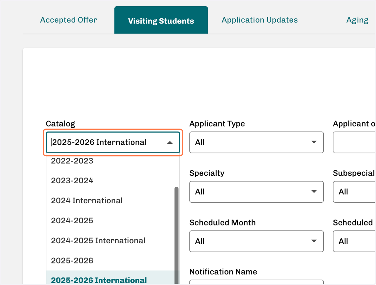 Click on Catalog