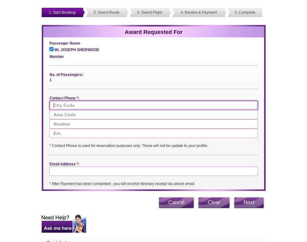 Click on Passenger Name…