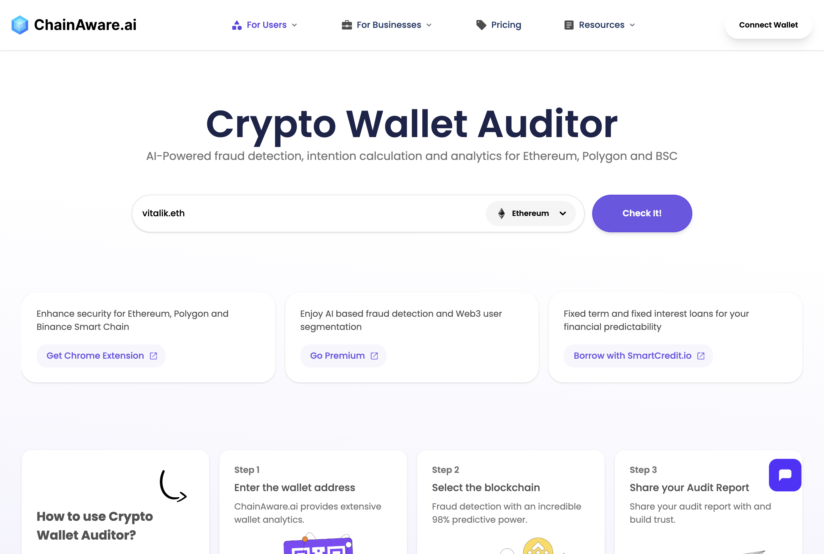 Click on Connect Wallet