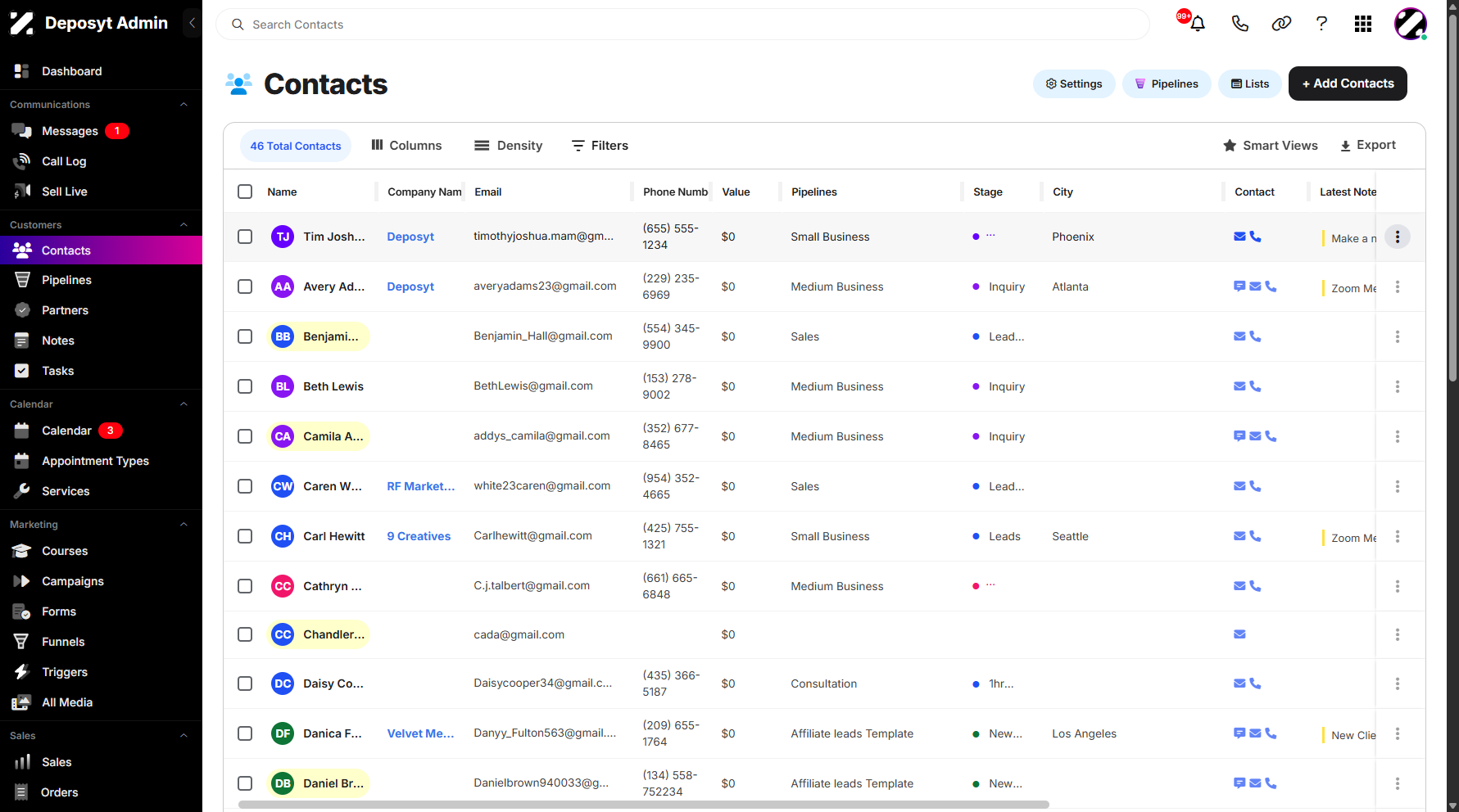Step 3: Select a contact and click on the three-dots menu.
