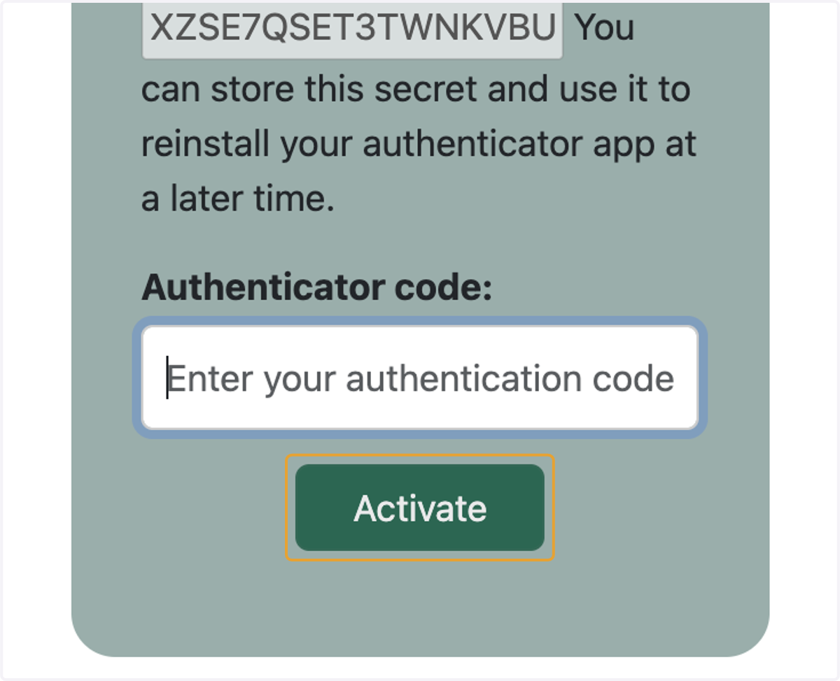 Click on Activate