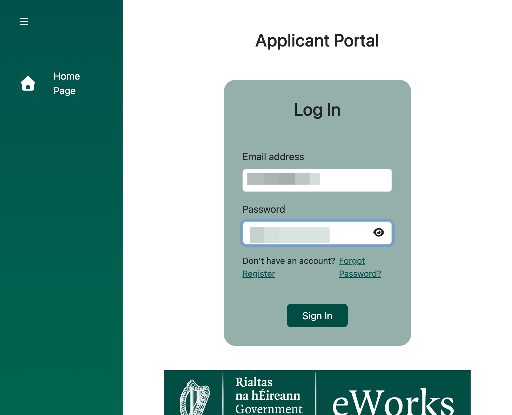 A. Paste text into input B. Type password