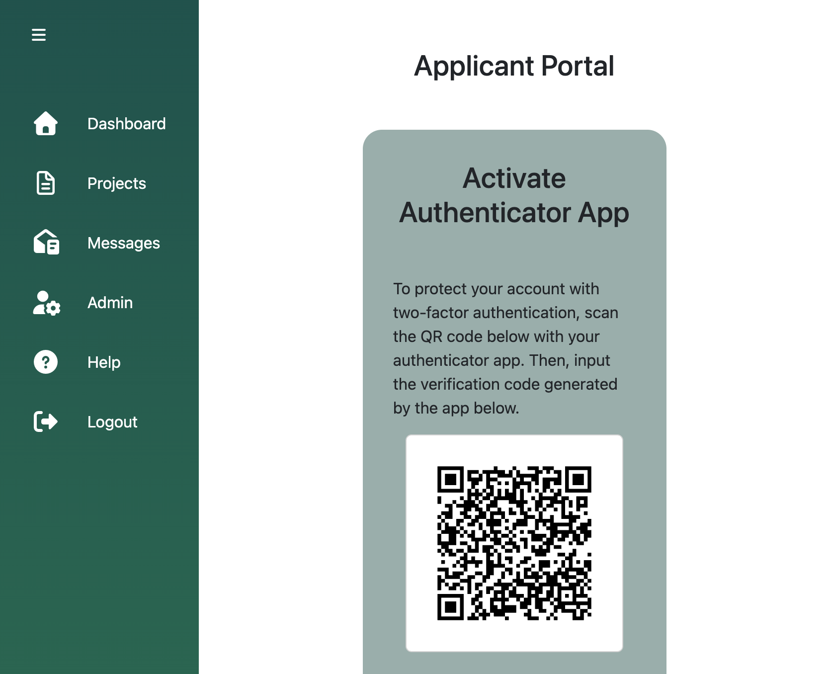 Scan the QR code with your Authenticator App