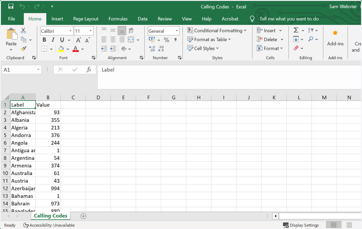 Ensure your CSV is correctly formatted