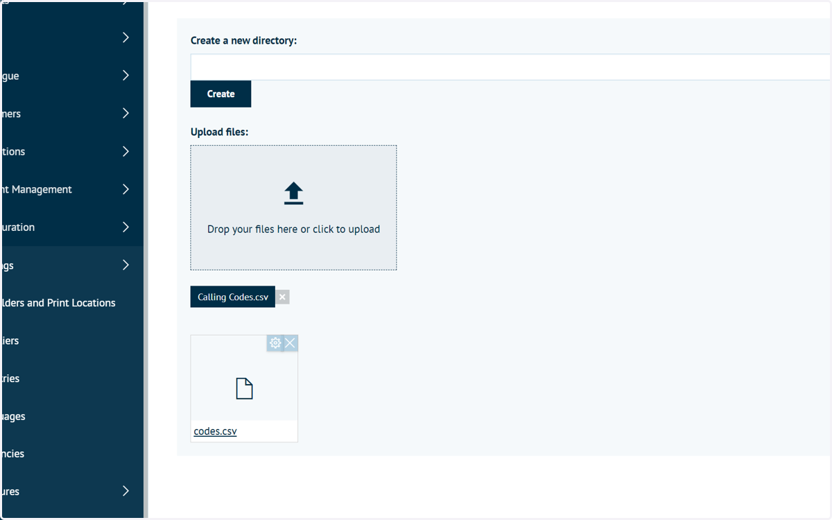 Upload your CSV