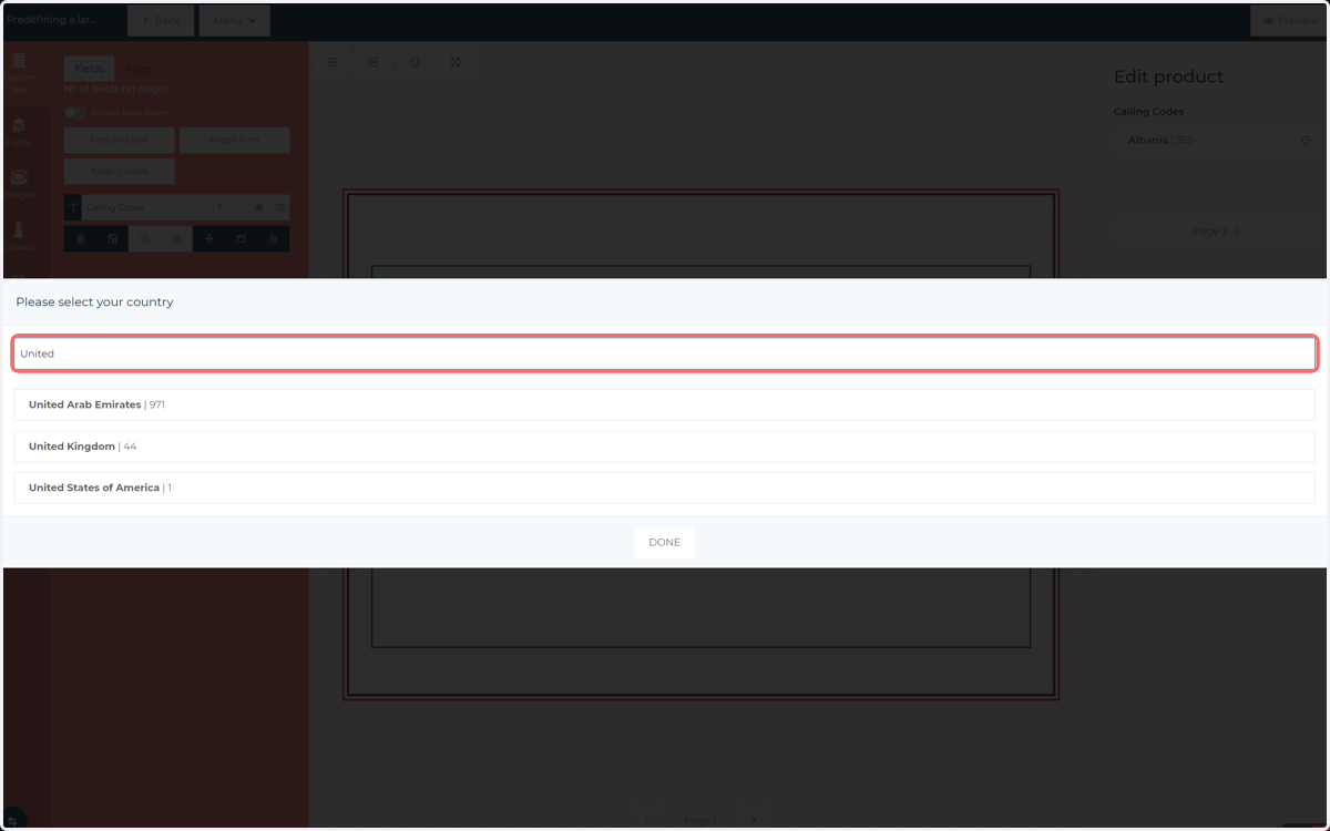 If enabled, a search function will allow you to quickly sift through data provided by the CSV