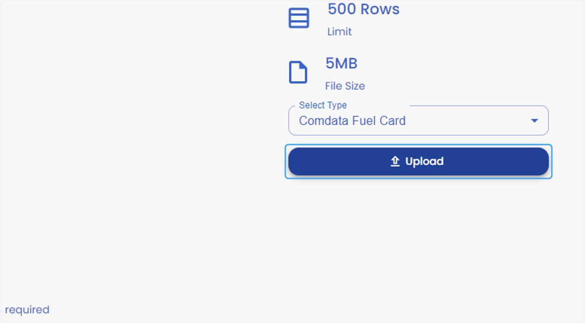 Click on Upload