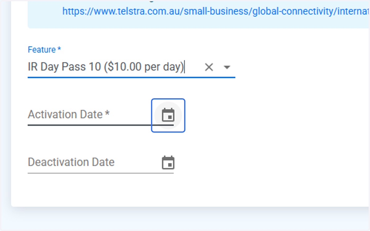 Click on Choose date