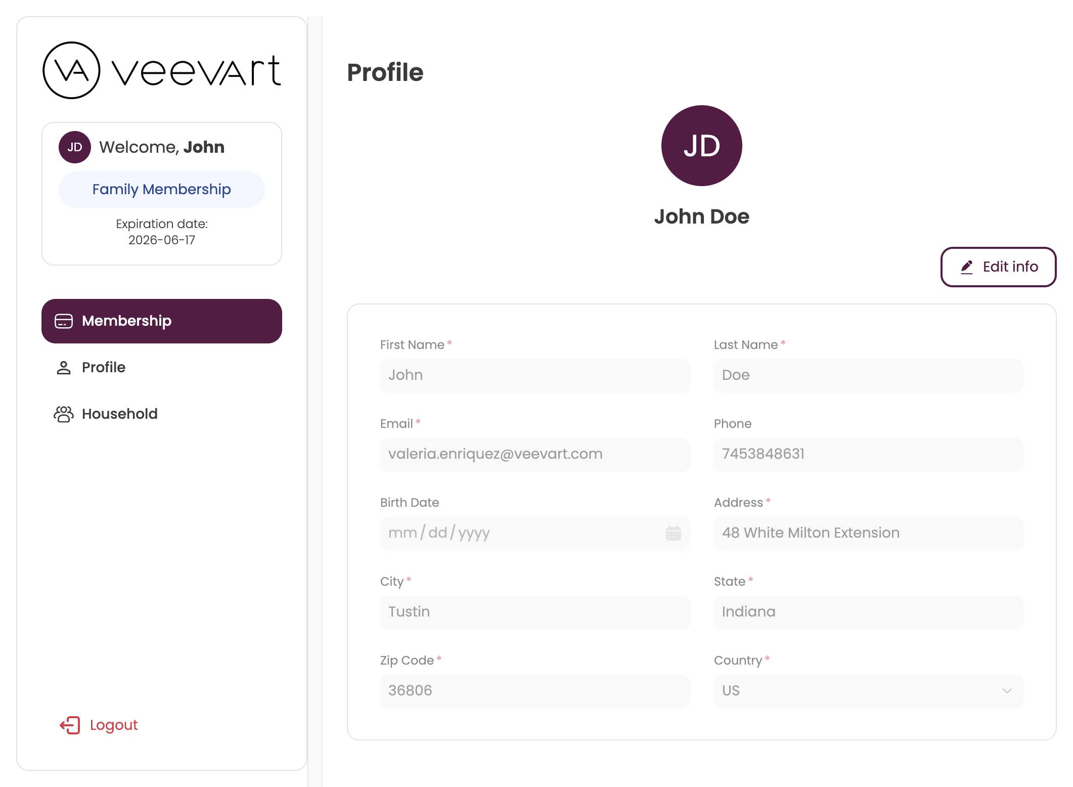 Managing Member Benefits from the Visitor Portal