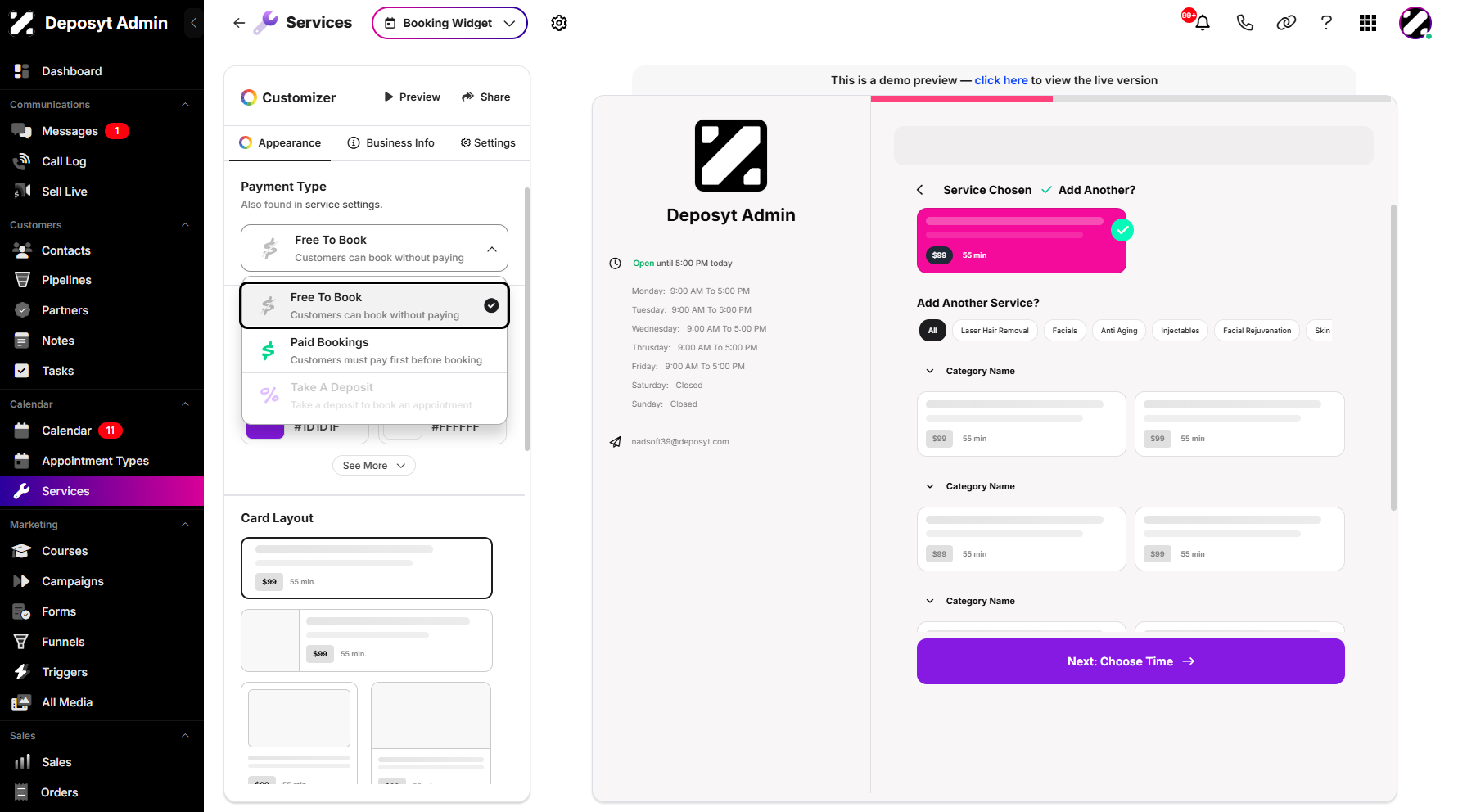 Step 7: From here, you can update the Payment Type.