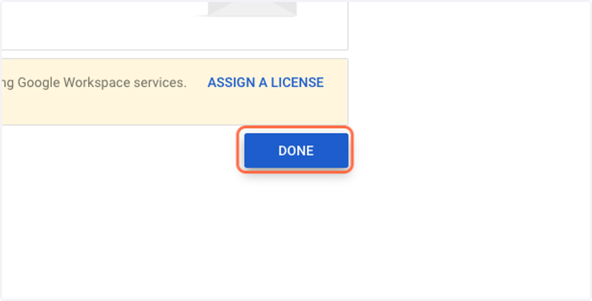 Click on DONE