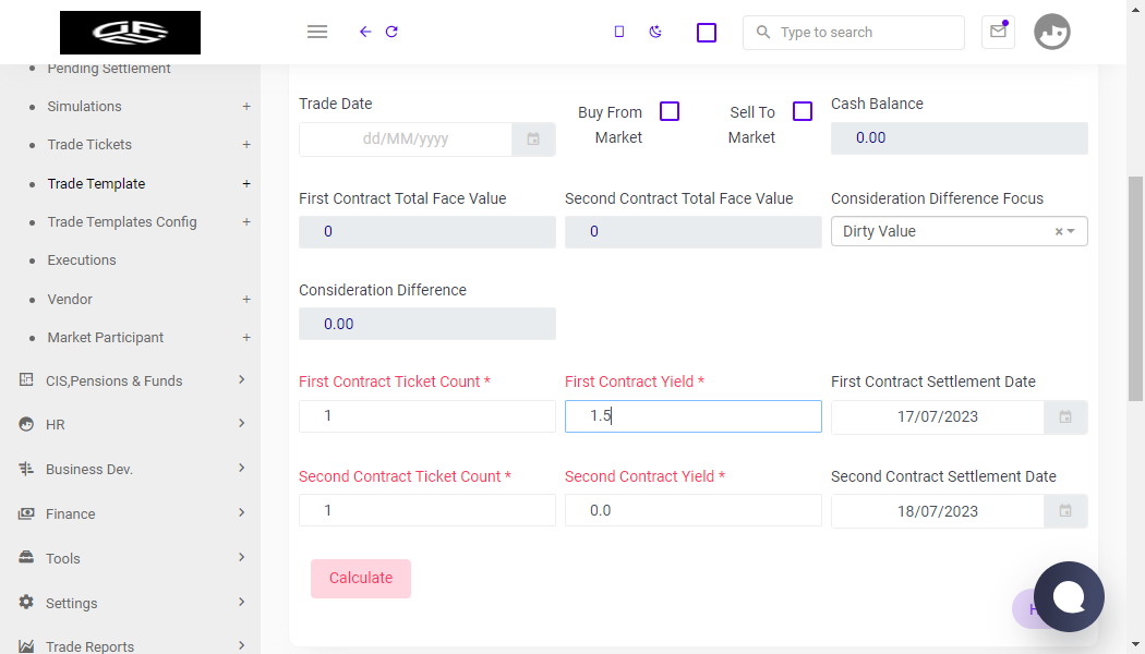 Click on First Contract Ticket Count *