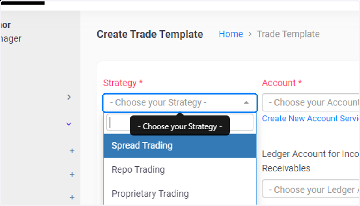 Click on - Choose your Strategy -