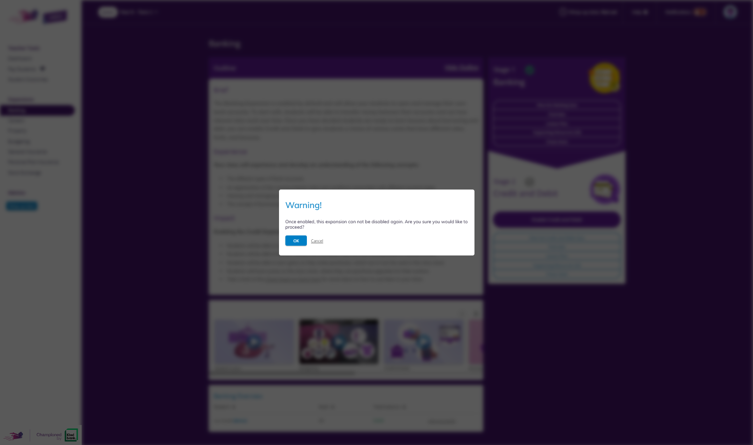 When you select this option you will see a Warning! reminding you that once enabled, you cannot disable it again. If you're happy to move forward, click OK and you're ready to move onto the next expansion with your class.