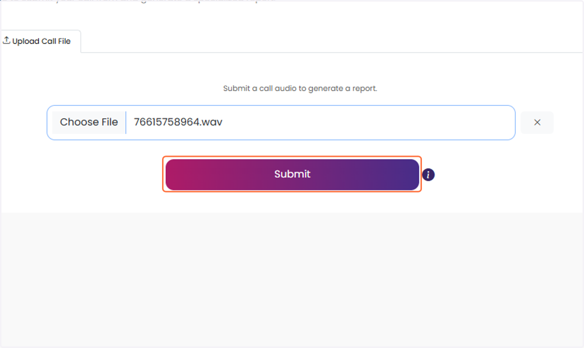Click on Submit