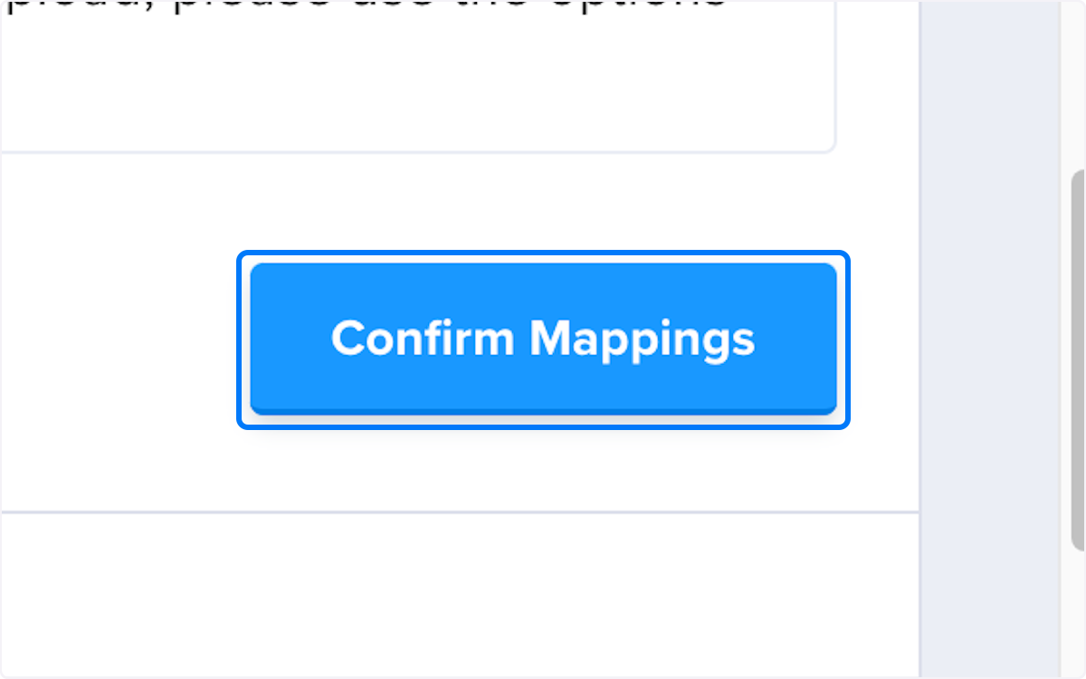 Click on Confirm Mappings