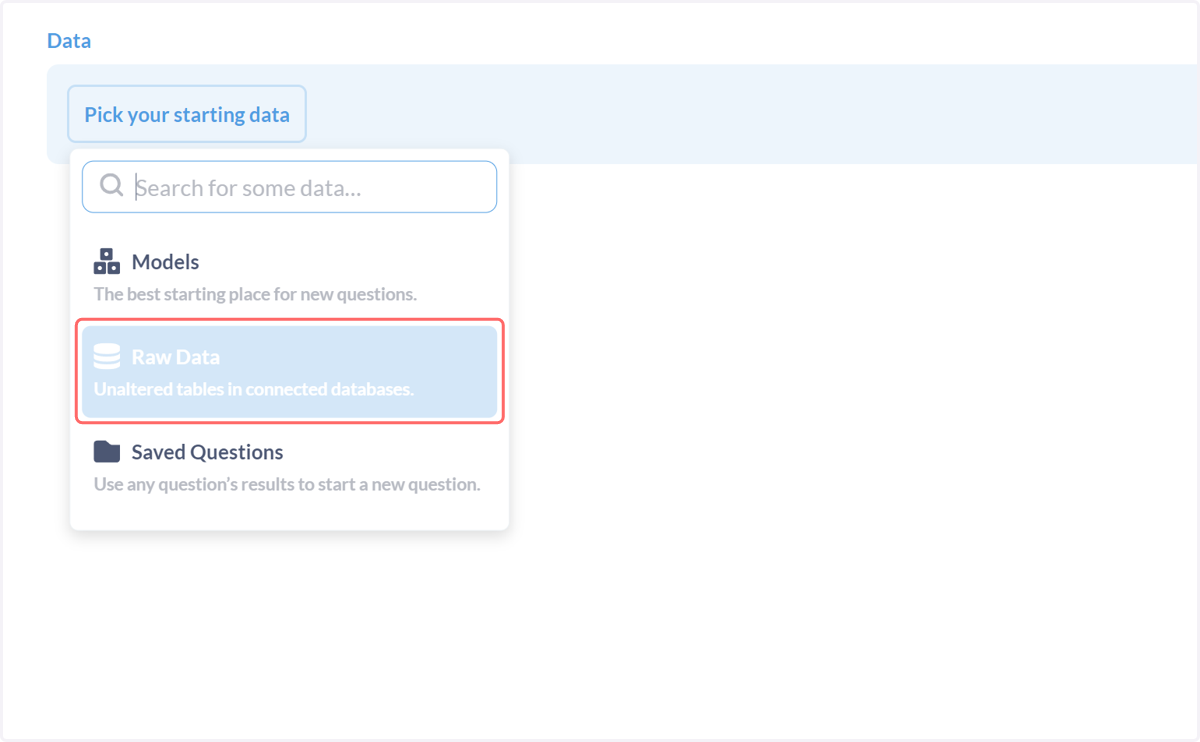 Click on Raw Data…