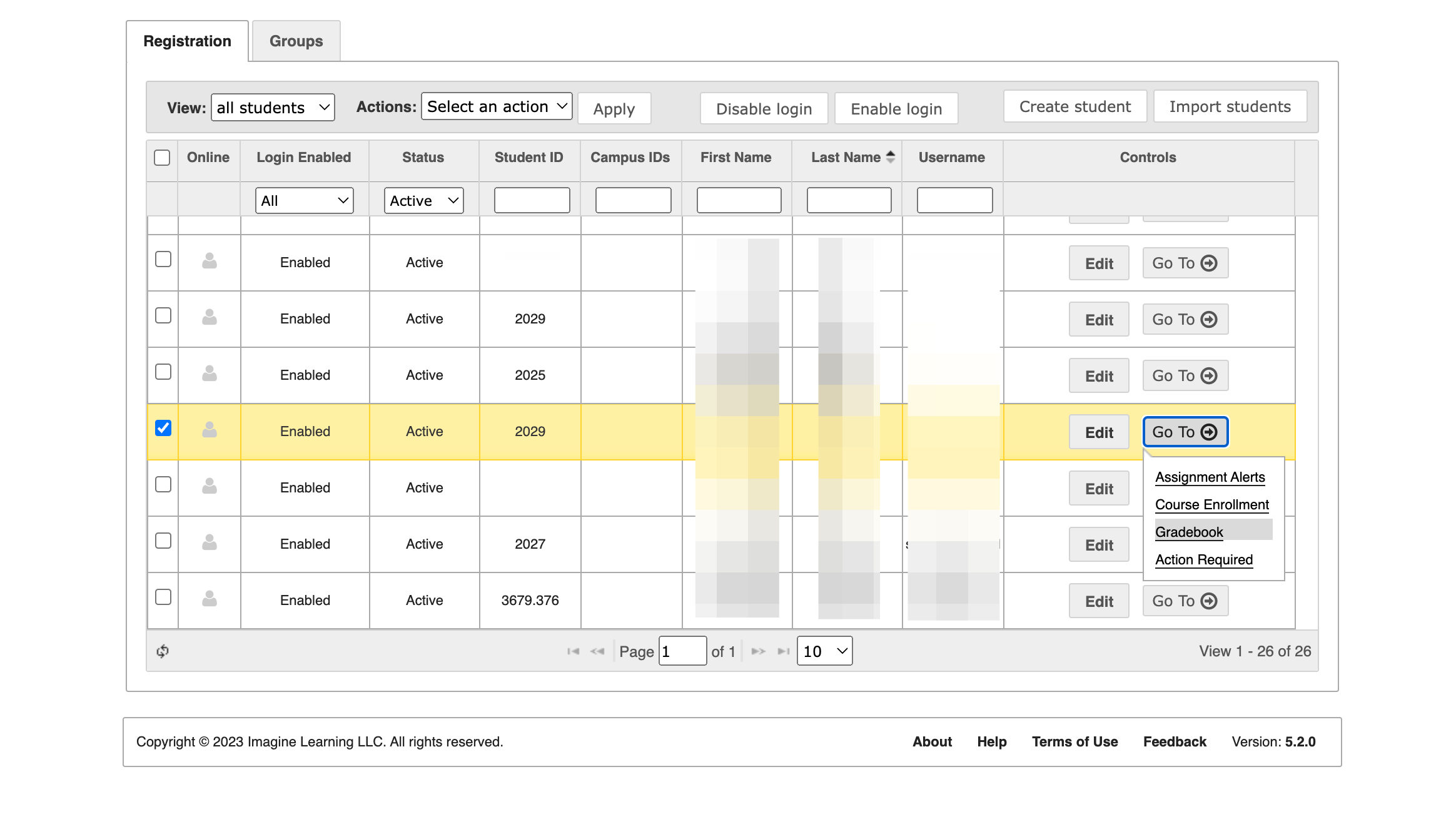 Click on Gradebook