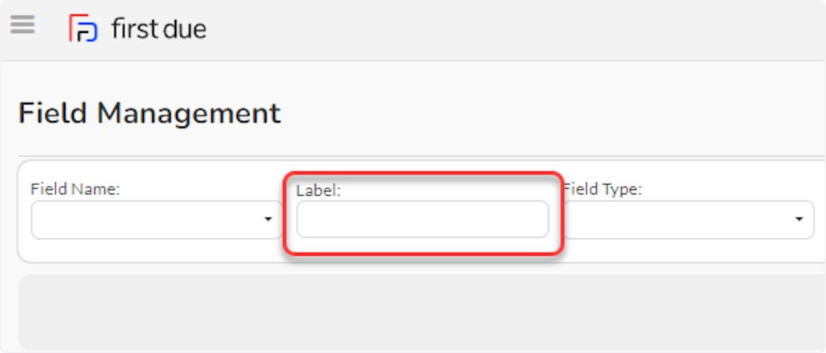To filter by Label, enter text.