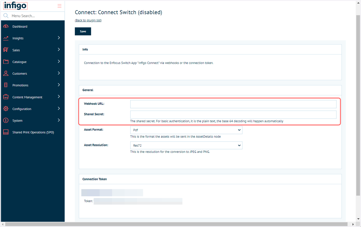 Webhook path configuration