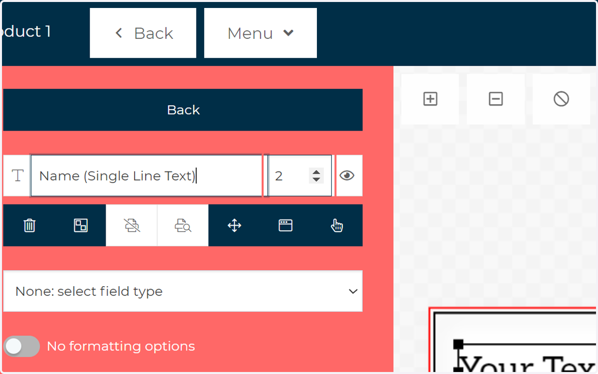 Specify the order in which the field will appear on the form