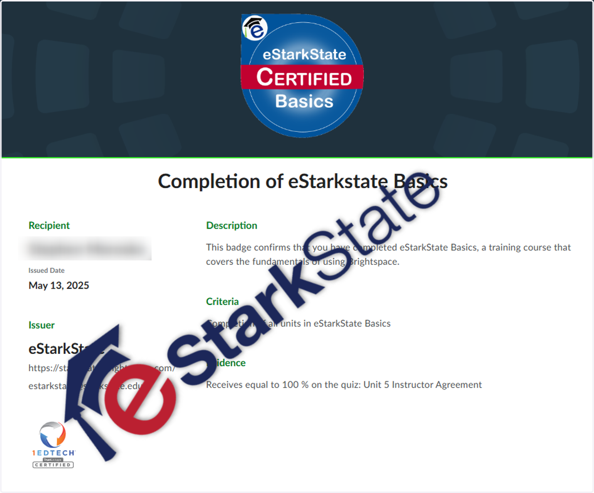 The link can be sent to Department Chairs who are looking for proof of completion of required training classes.