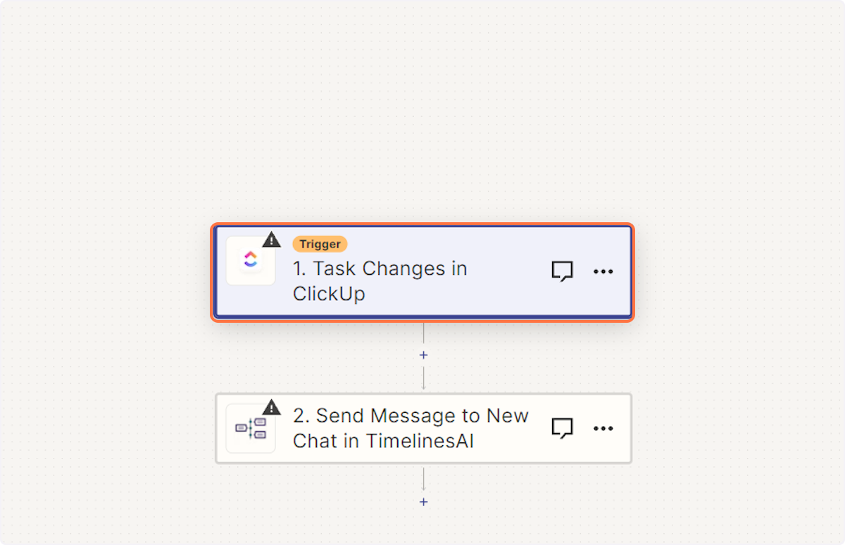 Click on Task Changes in ClickUp