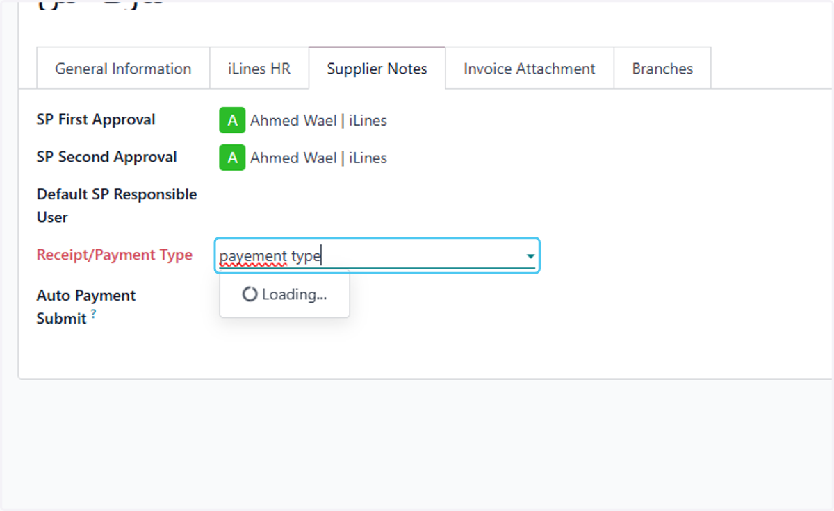 selesct the payment type