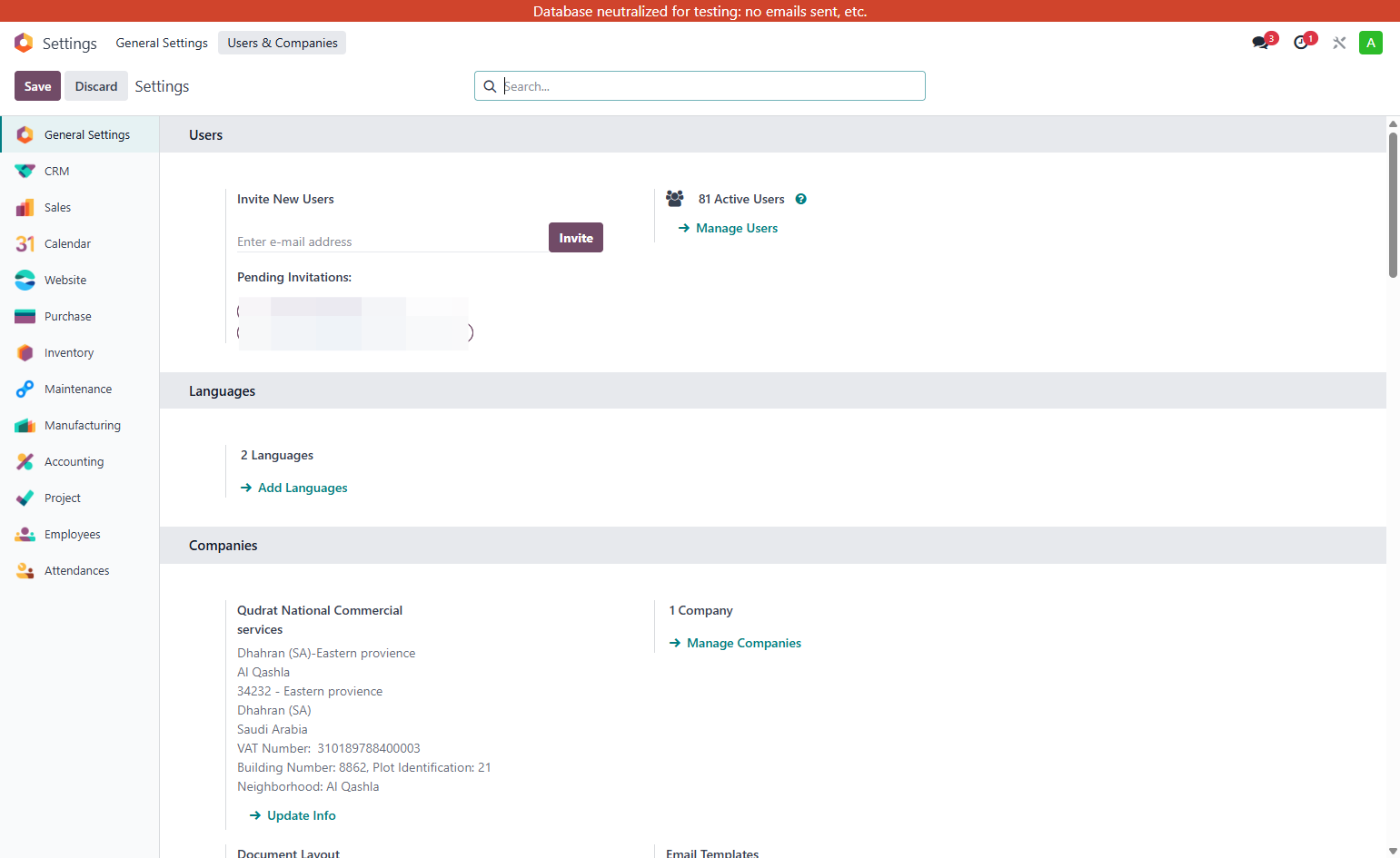 Click on Users & Companies
