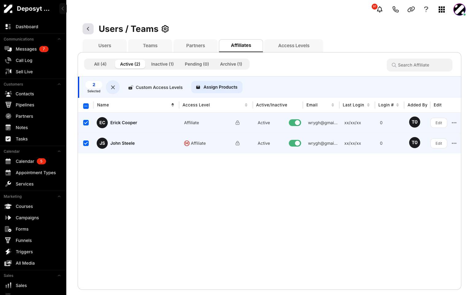 Step 10: Click on Assign Products.